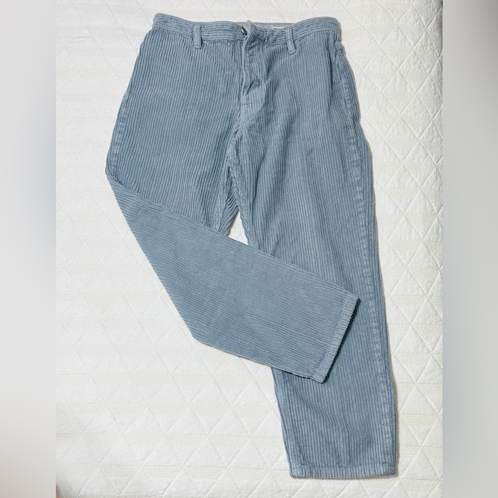 ASOS Women's Cropped Corduroy Pants in Gray